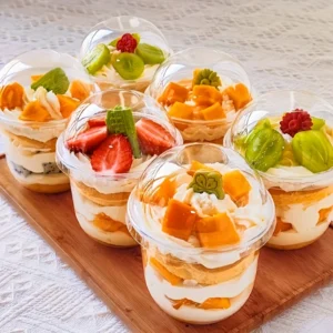 150pcs Dessert Cup Set (12oz) – Cups, Lids & Forks for Ice Cream & Mousse