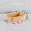 EcoChoice 1pc Paper Takeout Boxes – BPA-Free & Flip-Top