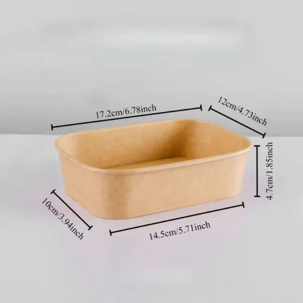 EcoChoice 1pc Paper Takeout Boxes – BPA-Free & Flip-Top