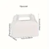 5-Pack Premium Portable Food-Safe Paper Pastry Boxes - Stylish & Durable Disposable Containers for Baking