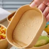 10-Pack Small Kraft Takeout Boxes with PET Lids 250ml