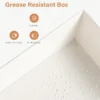 50-Pack PE Plastic Charcuterie Boxes with Transparent Lids