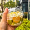 28pcs Cute Panda Design Food-Safe PET Cups with Lids
