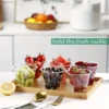 25pcs 10Oz Clear Plastic Pudding Cups