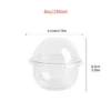 10pcs Transparent Cake Containers, 8oz