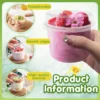 100pcs 5/8 oz Clear Plastic Disposable Dessert Cups