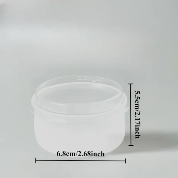 20pcs High-Temp Resistant Pudding Cups with Lids