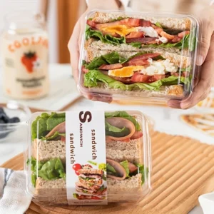 20 Clear Plastic Takeaway Food Containers