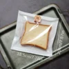 100pcs Clear Plastic Half-Wrap Bread Bags with Kraft Paper Stickers (18.3X20CM)