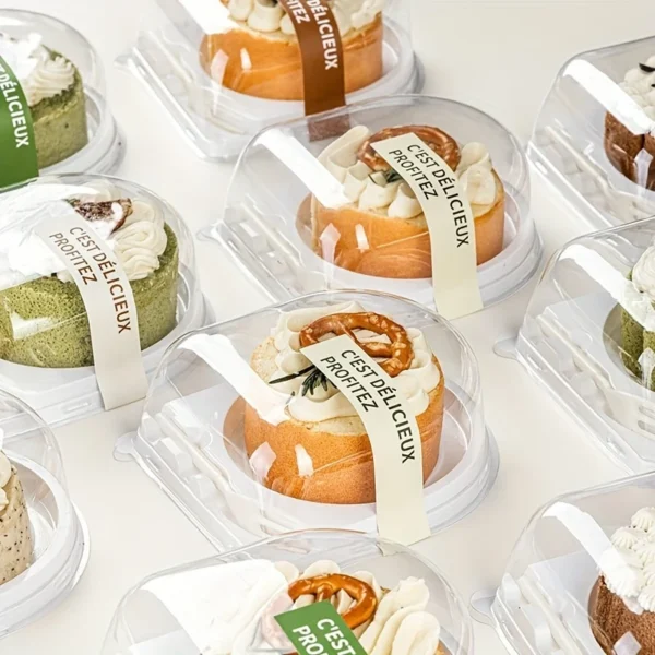 50 PCS Swiss Roll Cake Packaging Boxes