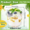 100pcs 5/8 oz Clear Plastic Disposable Dessert Cups