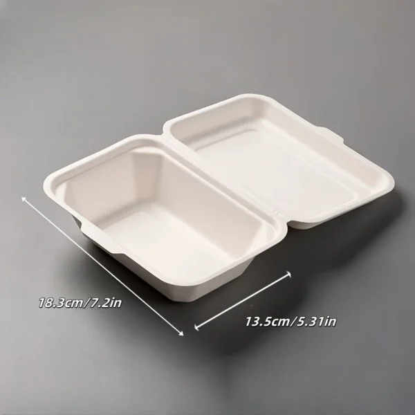 20pcs Pulp Lunch Boxes with Lids – Microwave & Fridge Safe