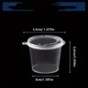 Plastic Sauce Cups with Lids