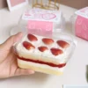 Faridabio 50pcs/ 1 Set 50 Packs of PET Transparent Fruit And Dessert Containers